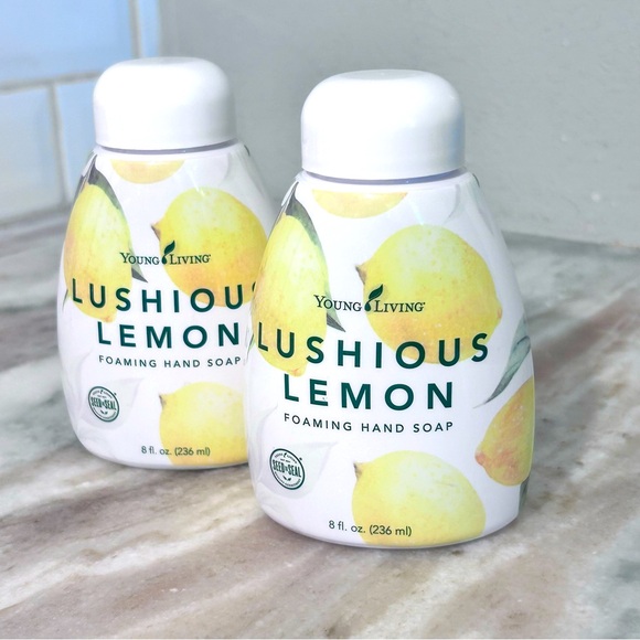 LOT OF 2 Young Living Lushious Lemon Foaming Hand‎ Soap With Essential Oils NEW - Picture 1 of 6